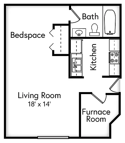 Floor plan Artisan (Studio)