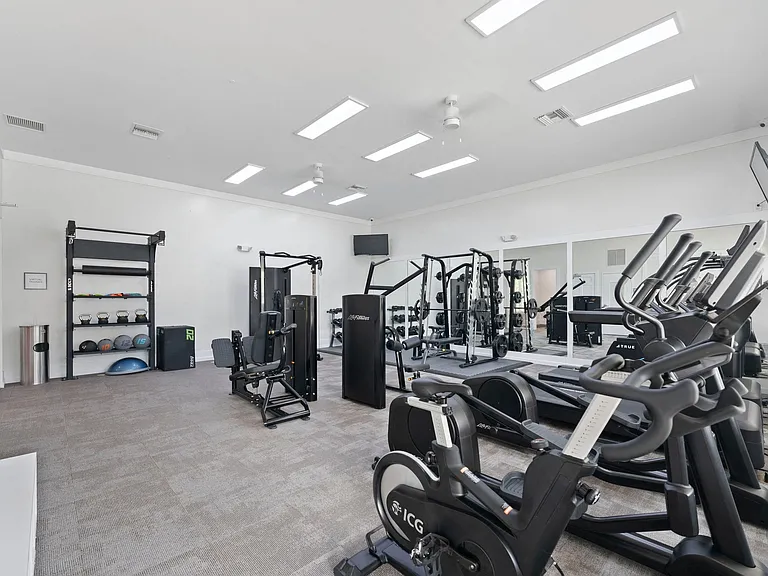 Our spacious fitness center offers a variety of equipment to meet your needs.