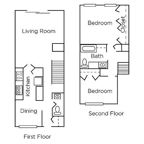 Floor plan 2 Bedroom