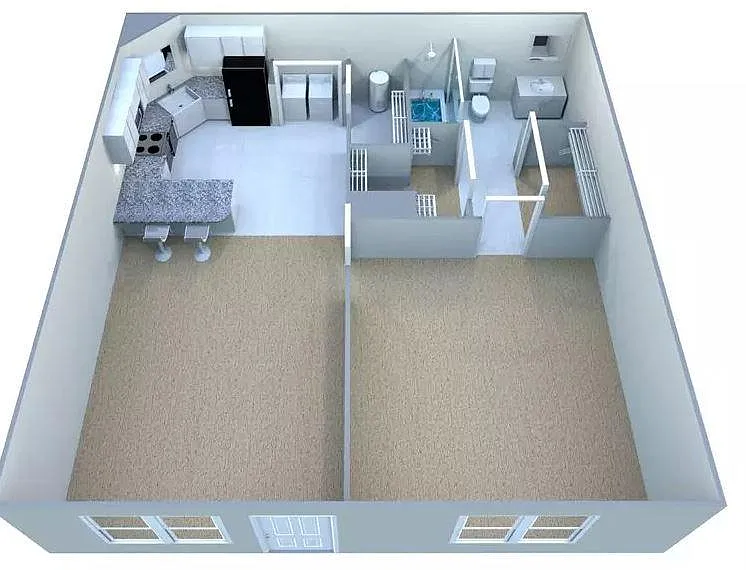 Floor plan Custom Deluxe III without Breezeway