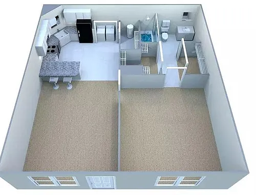 Floor plan Custom Deluxe III without Breezeway