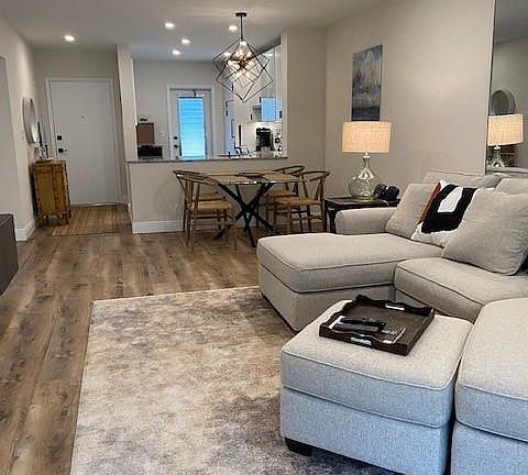 Open concept kitchen/dining/living room space - newly renovated!