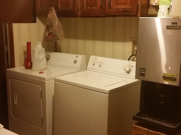 Laundry room and back entran