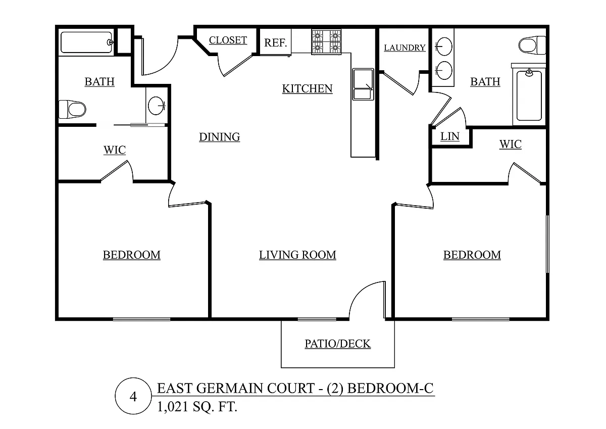 Floor plan Two Bedroom C