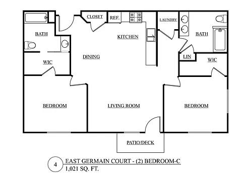 Floor plan Two Bedroom C