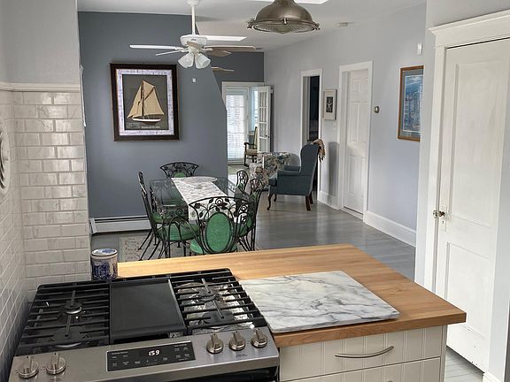 View of kitchen to dining room.