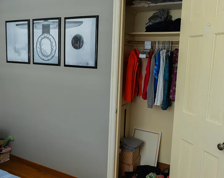 Main floor bedroom B closet