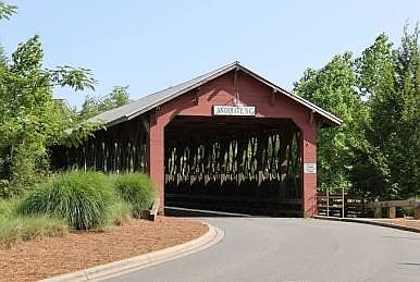 Neighborhood's picturesque covered bridge