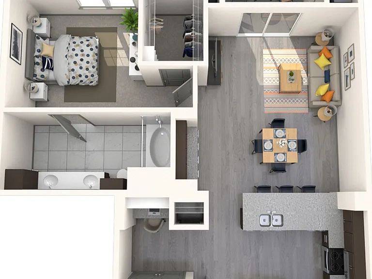 1 Bedroom floorplan 1 Bedroom floorplan