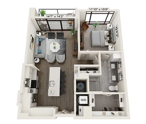 Floor plan Anchor 870