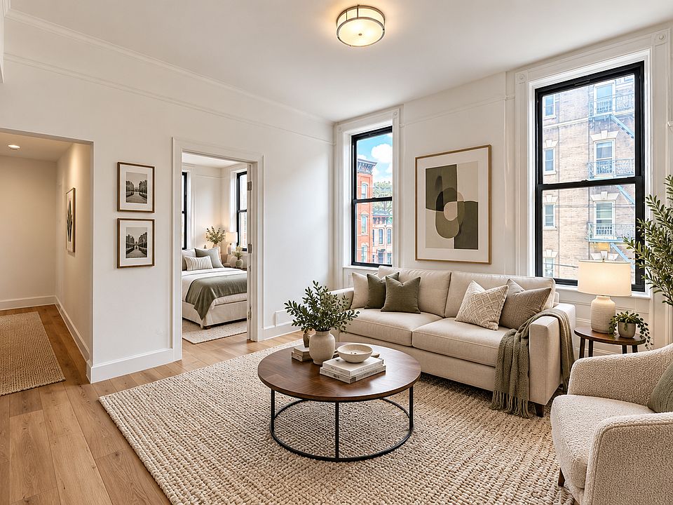 Living room staged