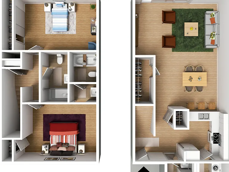 2 Bedroom 2.5 Bath 2 Bedroom 2.5 Bath