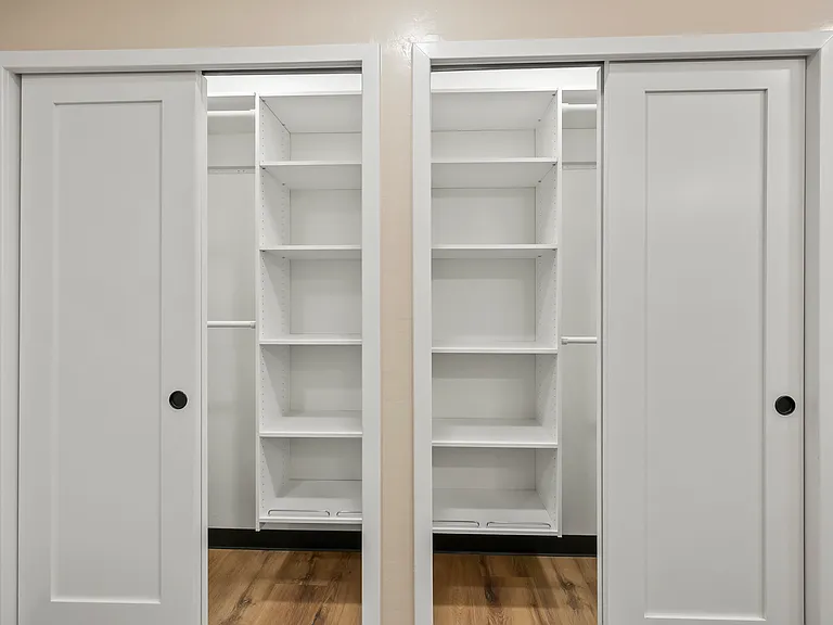 Double closets and storage systems