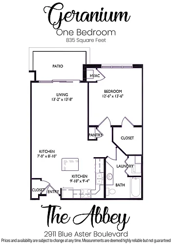 Floor plan Geranium