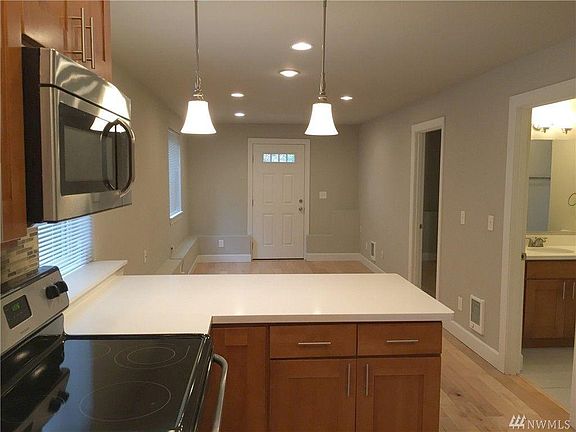 View of living room from kitchen