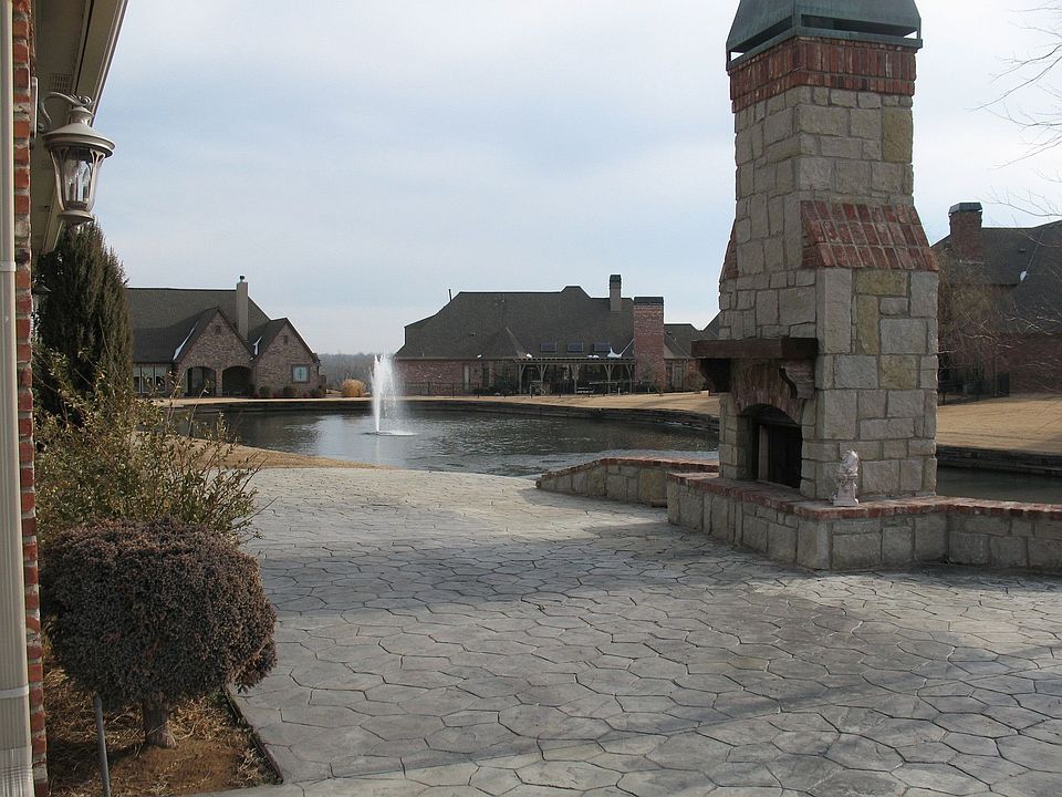 Back View with Outdoor Fireplace