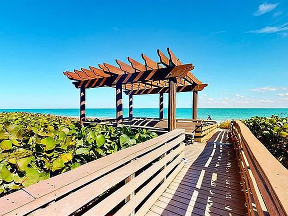 Pathway to beach from back door