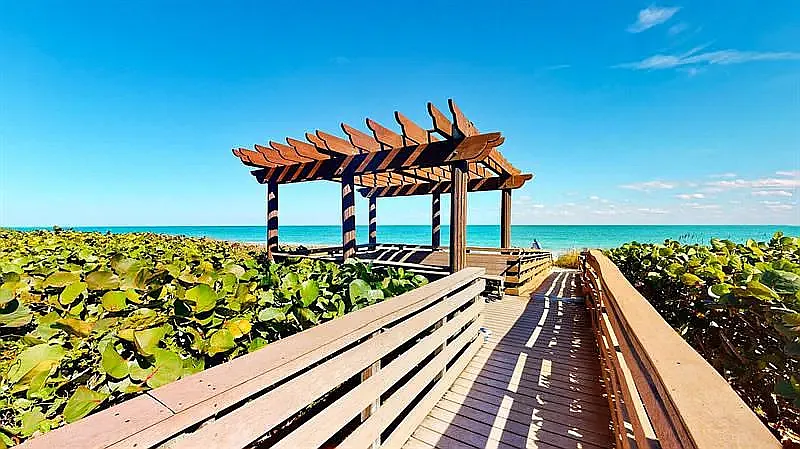 Pathway to beach from back door - 4250 N Highway A1A #106