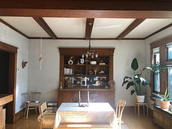Dining room with built-in buffet