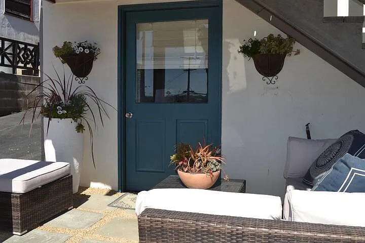 Outdoor space with seating
