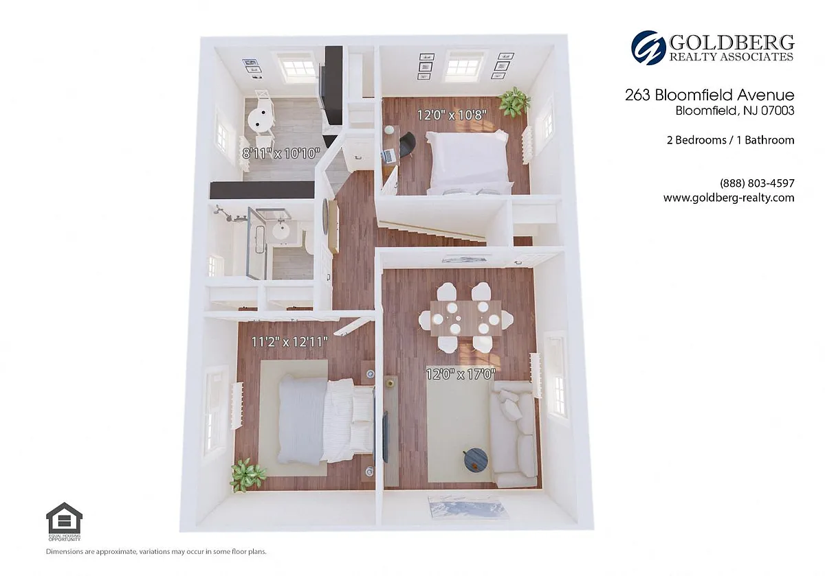 Floor plan Two Bedroom