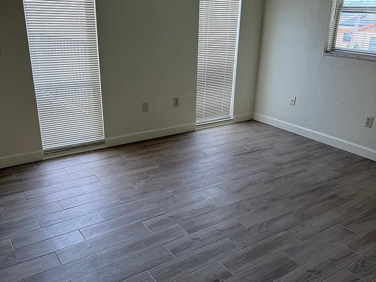 Living room with long windows