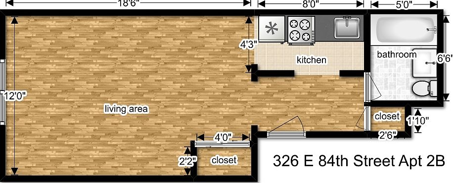 2nd image of 326 E 84th St APT 2B