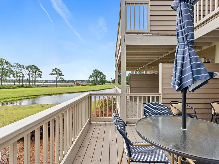 Water views from deck