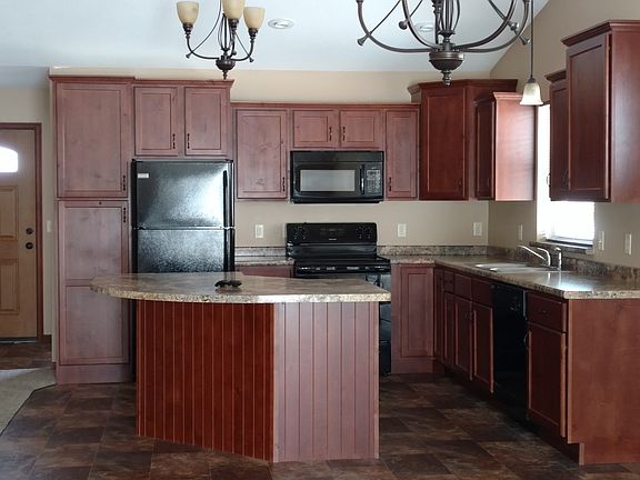 Kitchen, No texture on island cabinets Flooring will be new