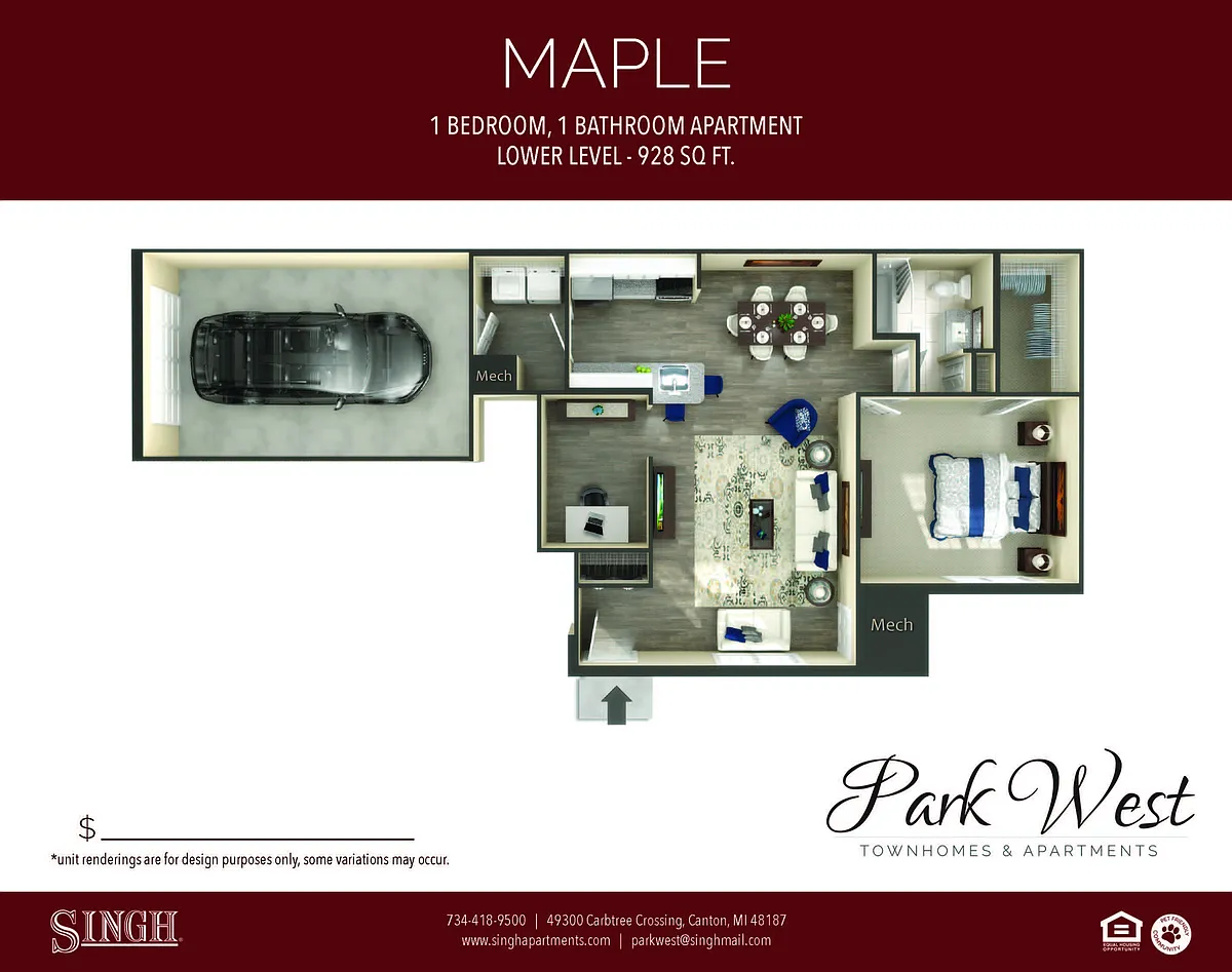 Floor plan Maple