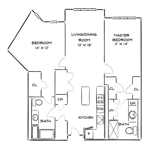Floor plan Design 2K - W