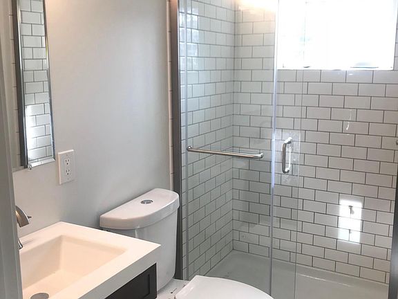 Subway tile bathroom