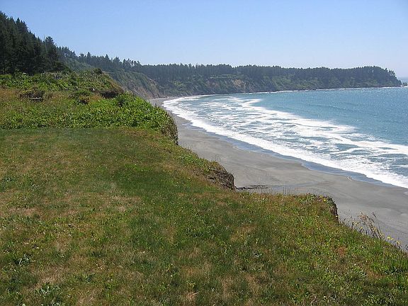 Agate Beach in front yard