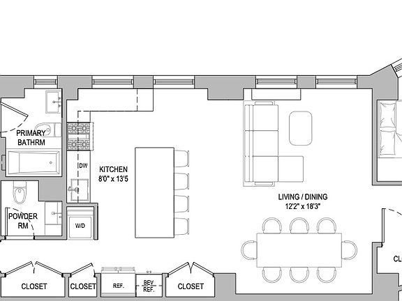 2nd image of 240 W 98th St APT 8D