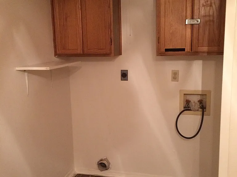 Laundry Room. Washer and Dryer Connections