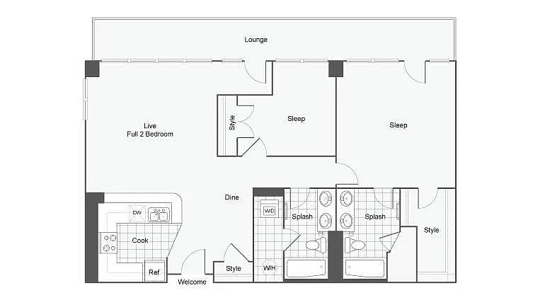 Floor plan The Bonaventure II