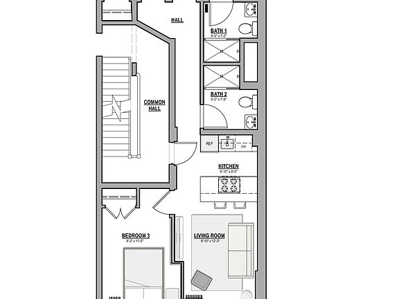 2nd image of 218 W 72nd St #5E