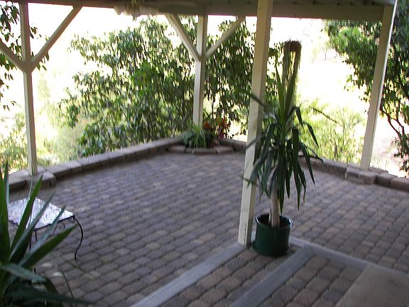 Calm and quiet patio outside walk out basement!