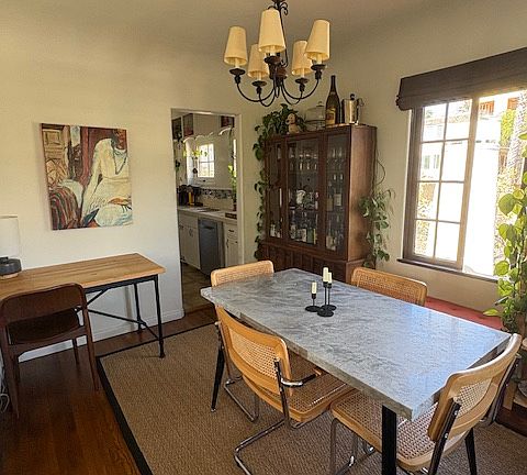 Large separate dining room with access to the kitchen and great room.