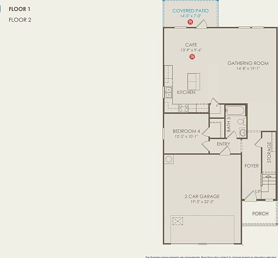 Monroe Floor Plan, Quick Move-in Home, Floor 1