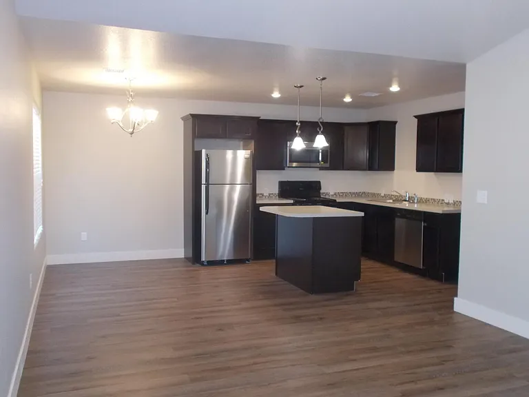 Open Living/Dining/Kitchen Area