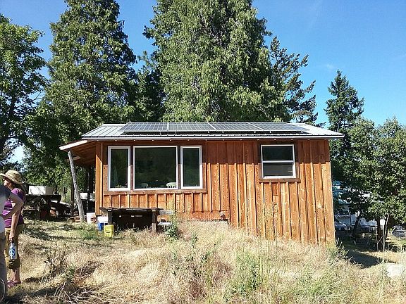 Cottage with solar system.