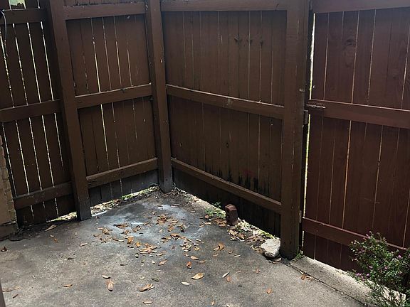 Private patio area
