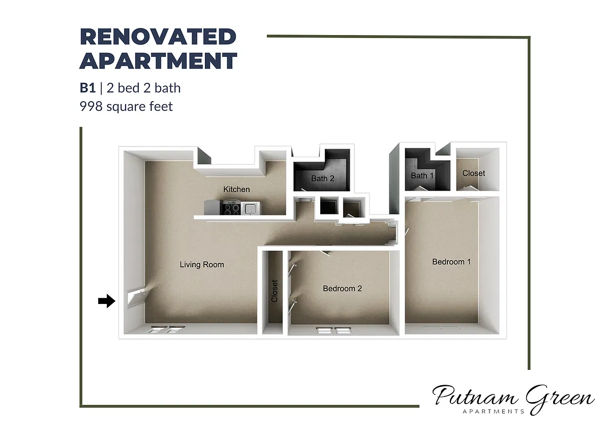 Floor plan B1 Renovated