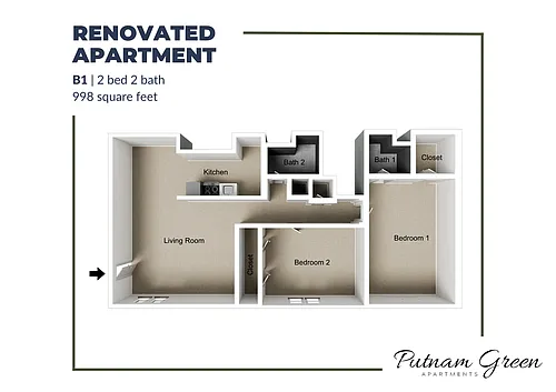 Floor plan B1 Renovated