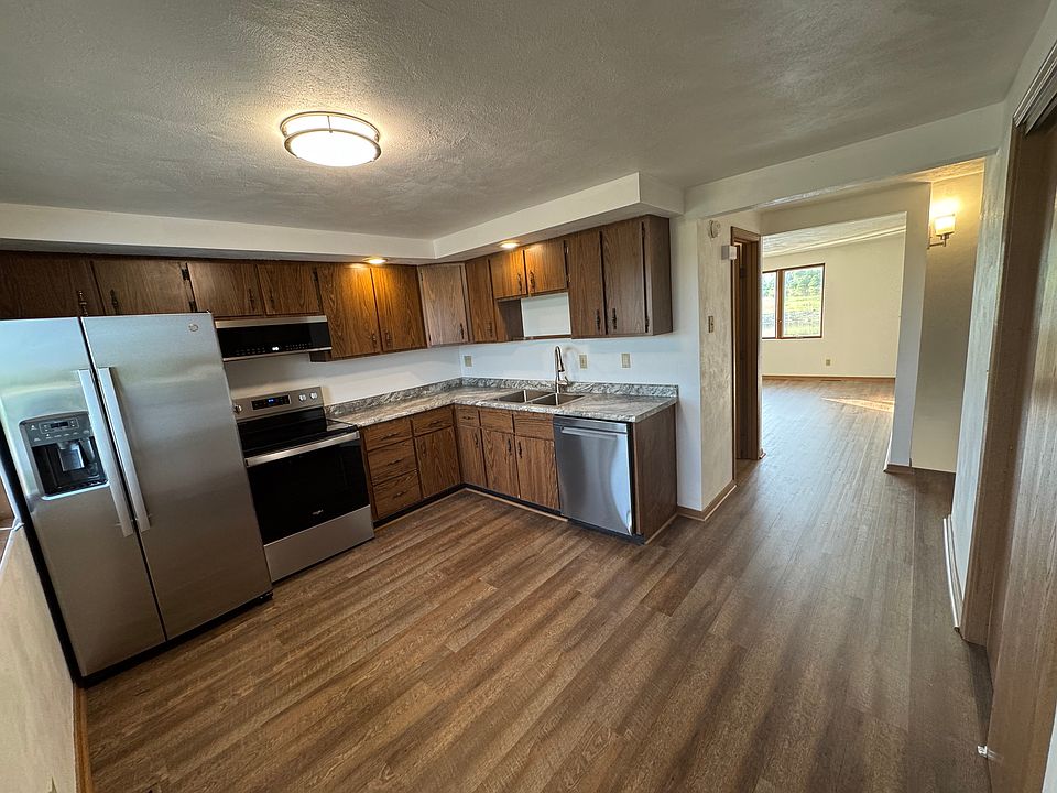 kitchen and hallway to living room