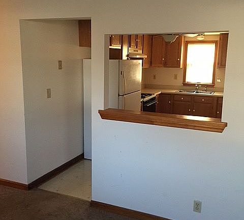 living room open to kitchen