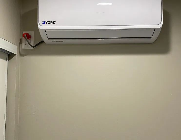 Mini Split HVAC in bedroom and living room