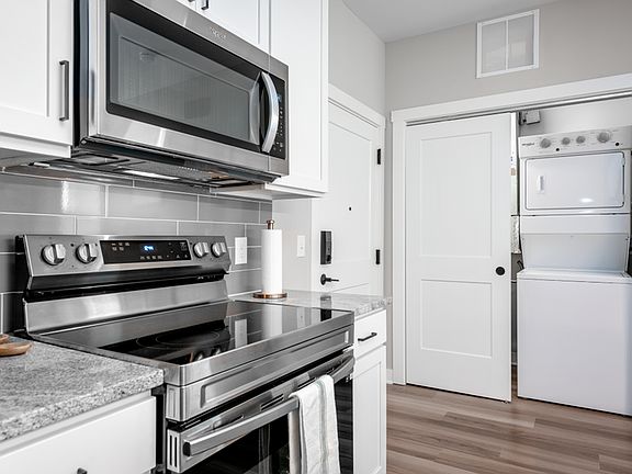 Each apartment includes Washer/Dryers and stainless steel appliances.