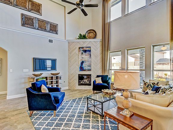 Family room with fireplace